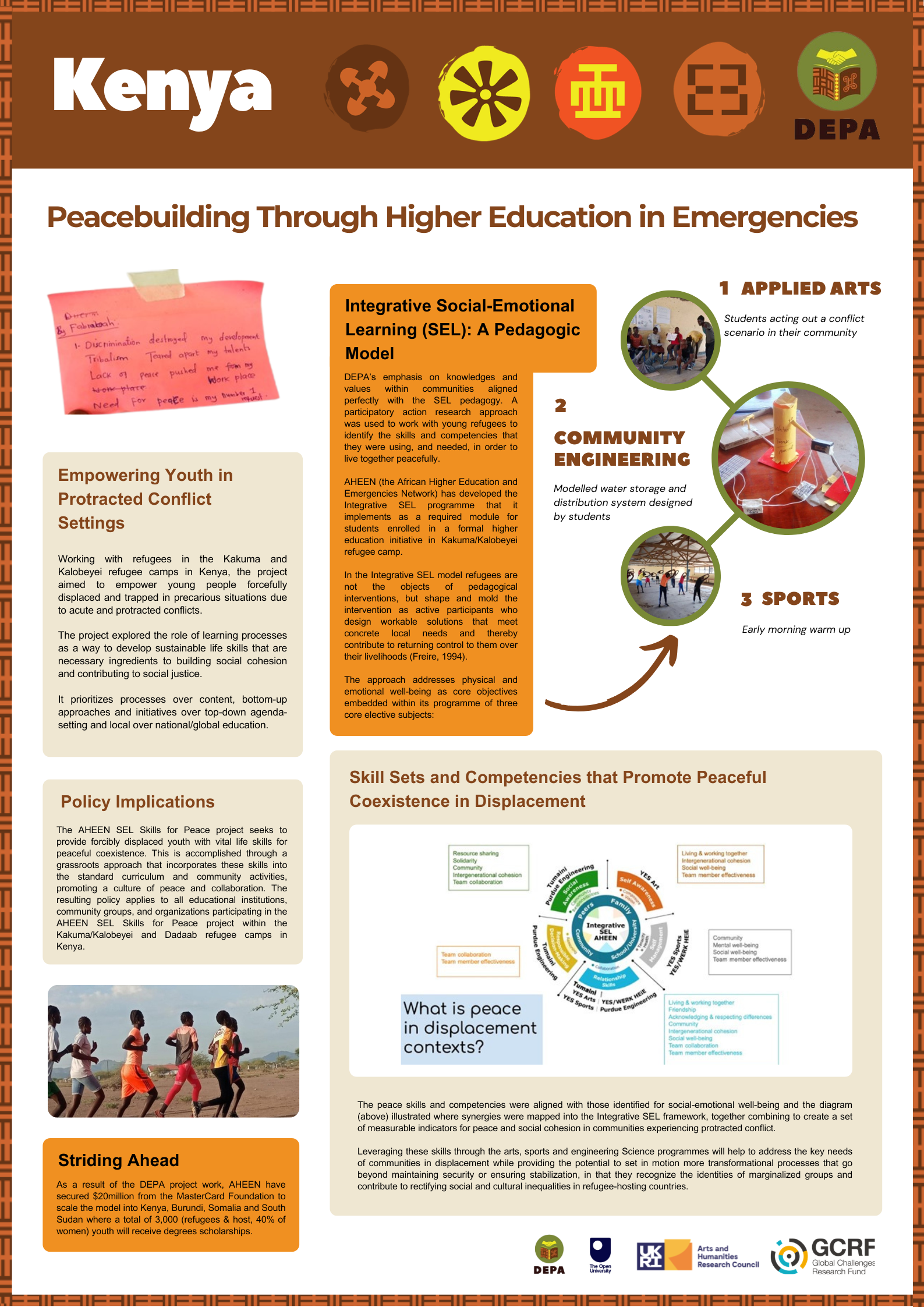 Kenya Project poster from the DEPA Evnt