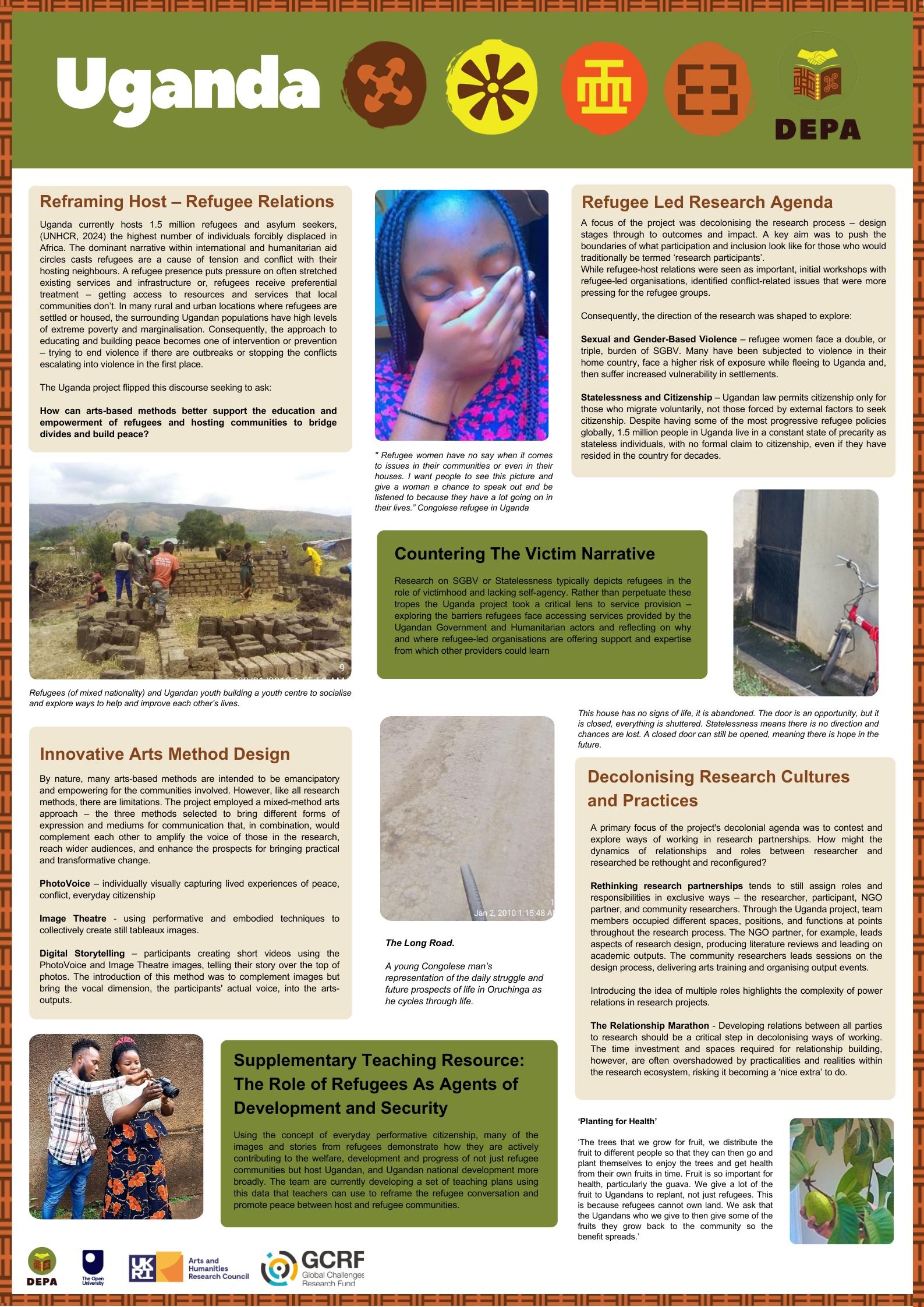 Uganda's poster from the DEPA Event 