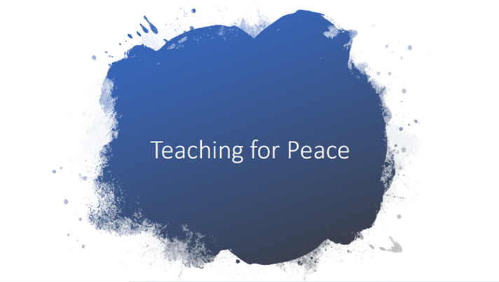 Cover image of Teaching for Peace workshop presentation from Zimbabwe